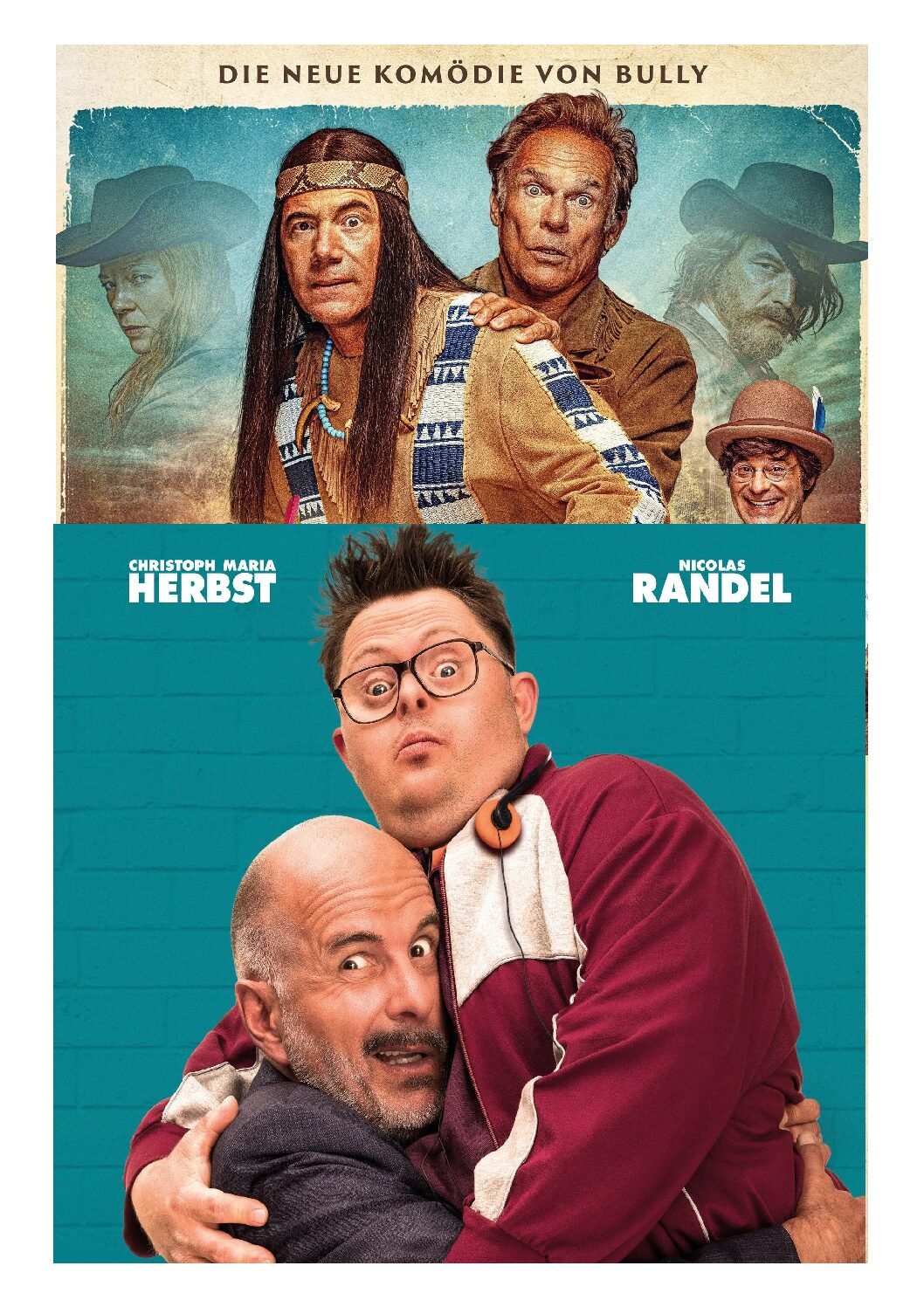 Zwei Posters Das Kanu des Manitu und Ganzer Halber Bruder